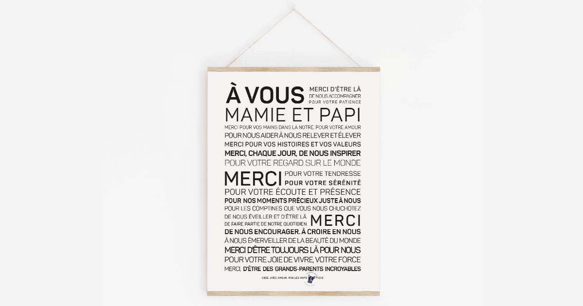 Affiche Règles de vie chez mamie et papy. – Omade