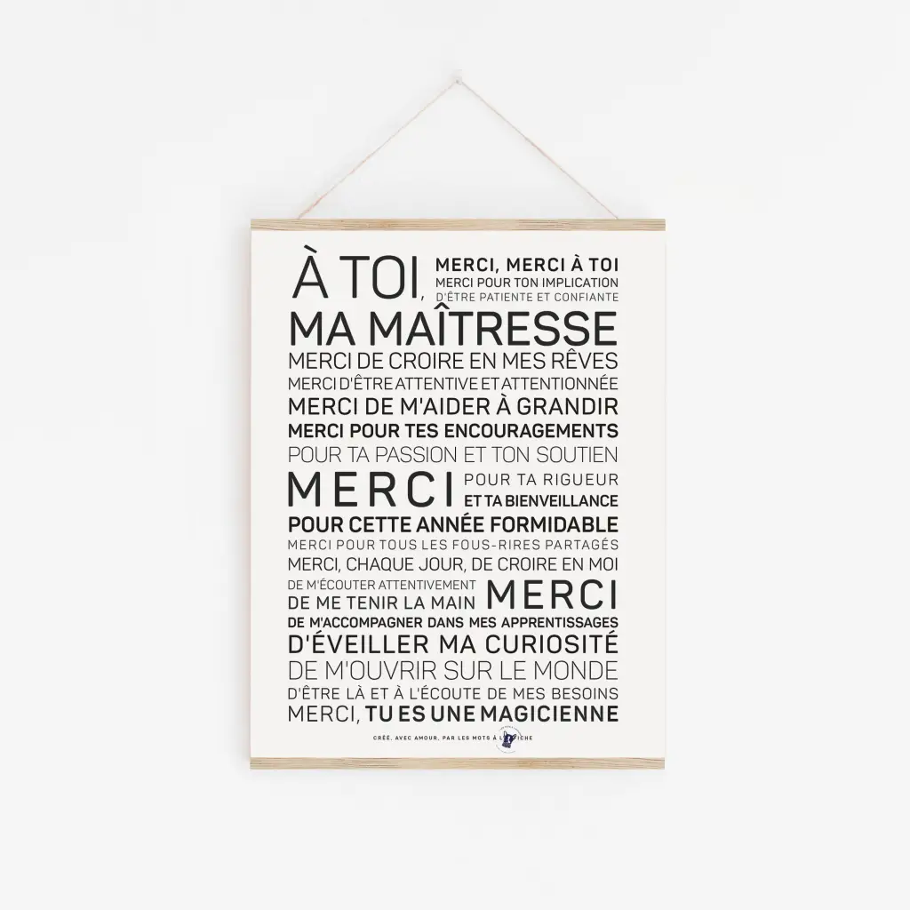 Une affiche en noir et blanc avec la mention « a toi ma nounou ».