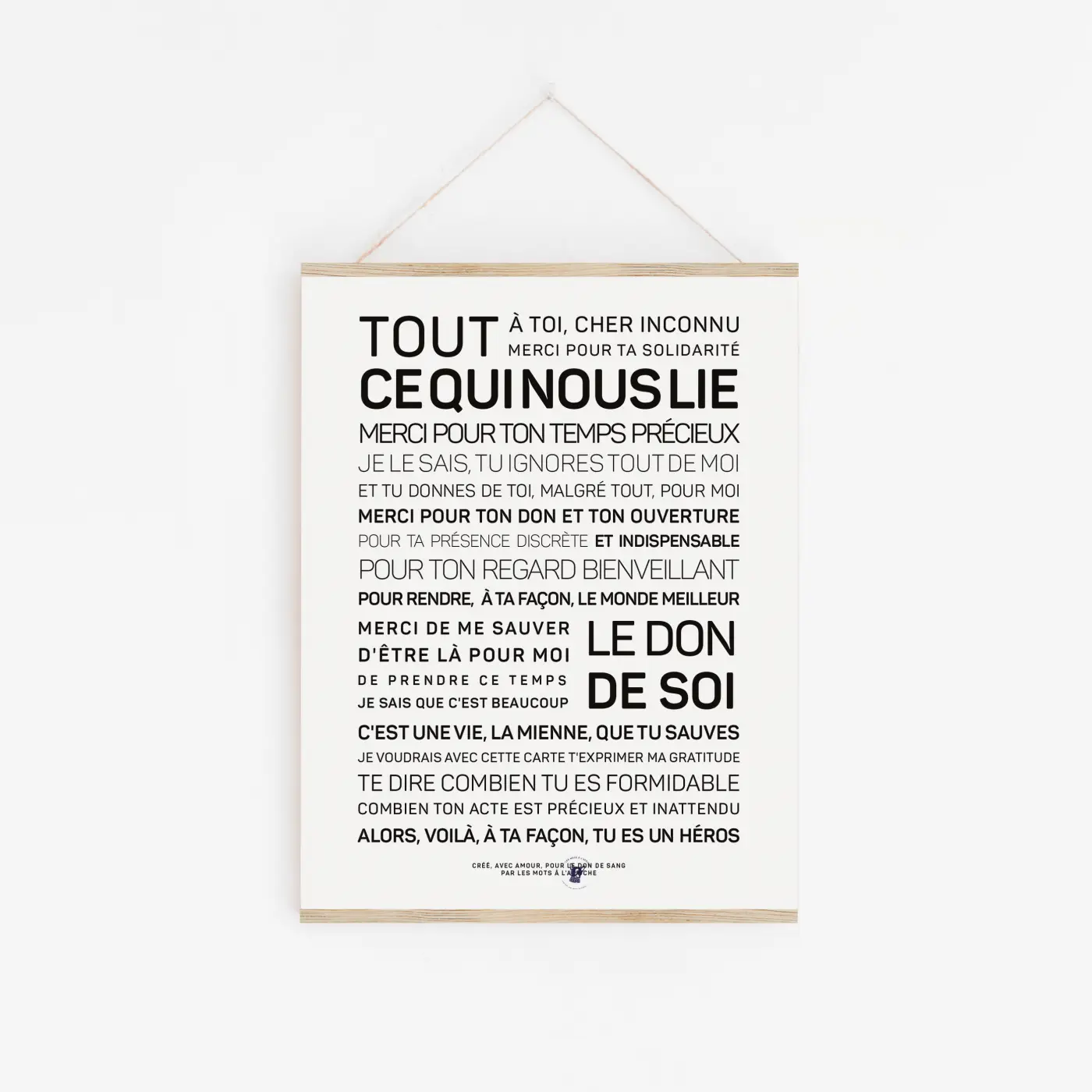 Une affiche en noir et blanc avec la mention "touce cénoise".