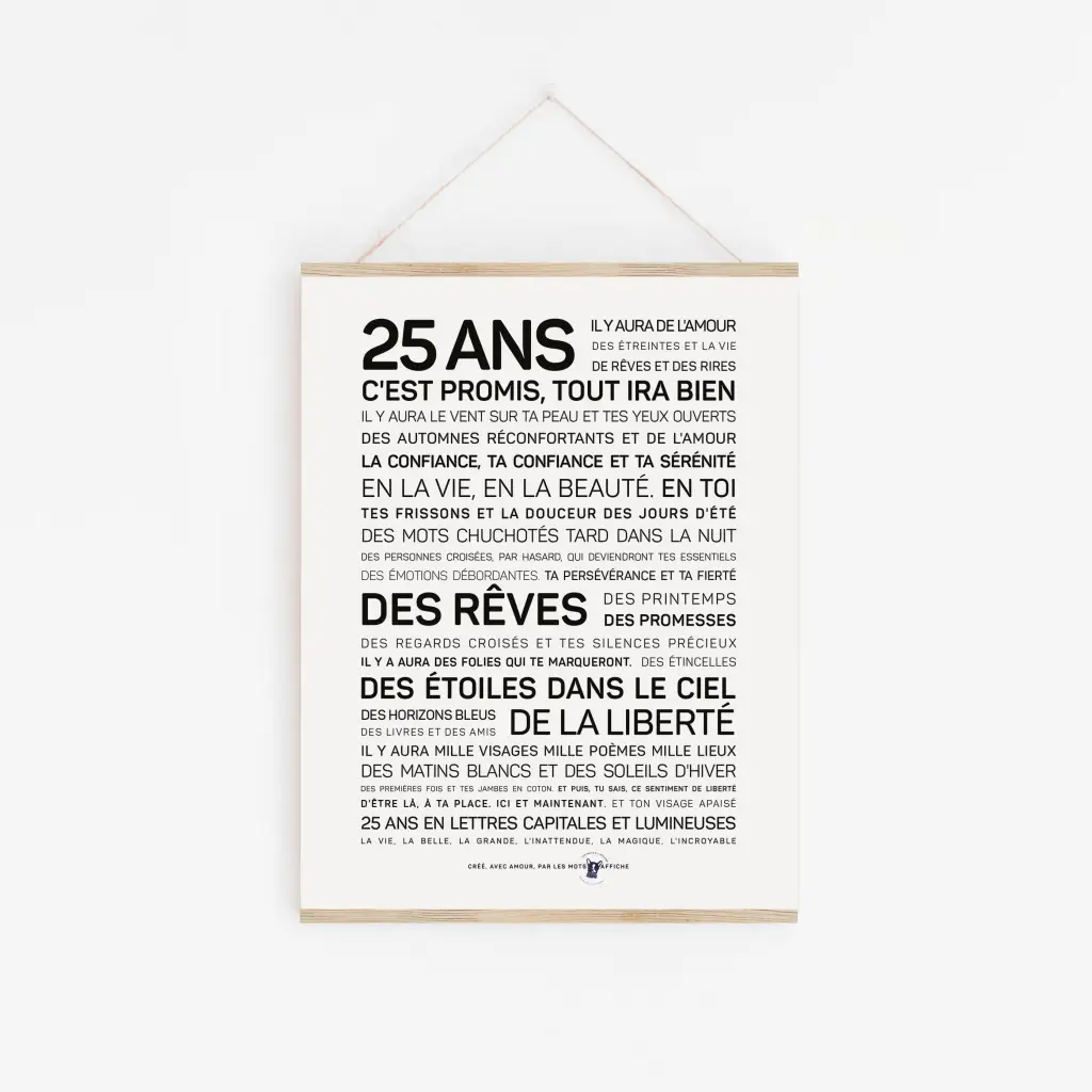 Une affiche avec les mots A toi, à ton anniversaire dessus.