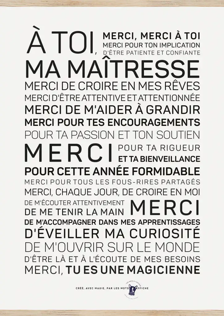 Une affiche en noir et blanc avec des mots en français.