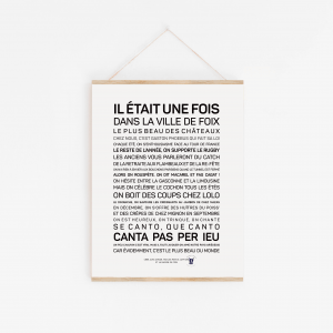 Une affiche en noir et blanc avec les mots l'attitude française, un Foix parfait.