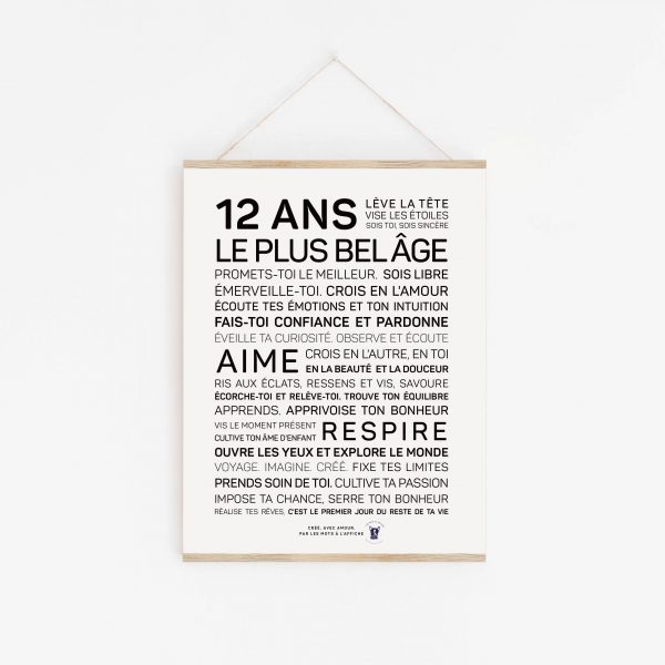 Une affiche avec la mention 11 ans plus belge.