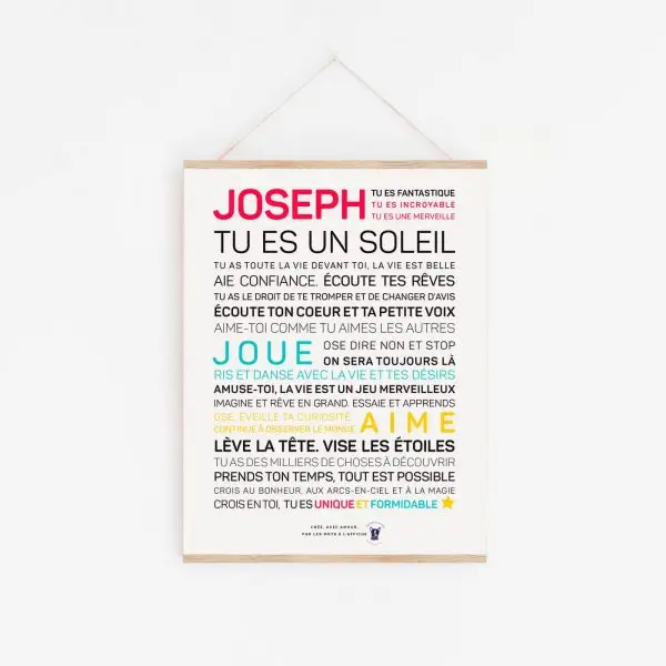 Joseph tues Modèle 4 : Brille, tu es un soleil imprimé soie.