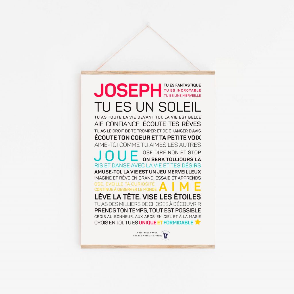 Joseph, tu es un cadre soleil.