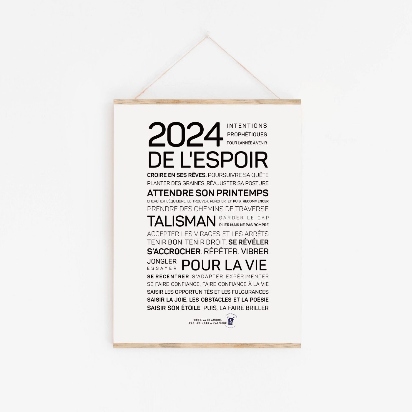 Carte à Planter Bonne Année 2024 - Souhaitez vos vœux d'une façon