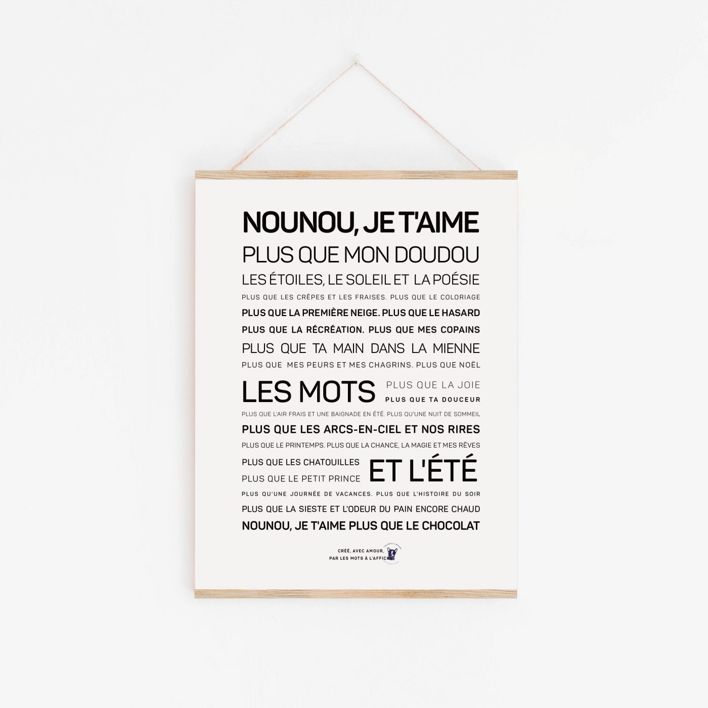 Sac Fourre-tout En Toile "Nounou Au Grand Cœur" - Cadeau Pour Nounou - Design Français, Pratique Et Stylé