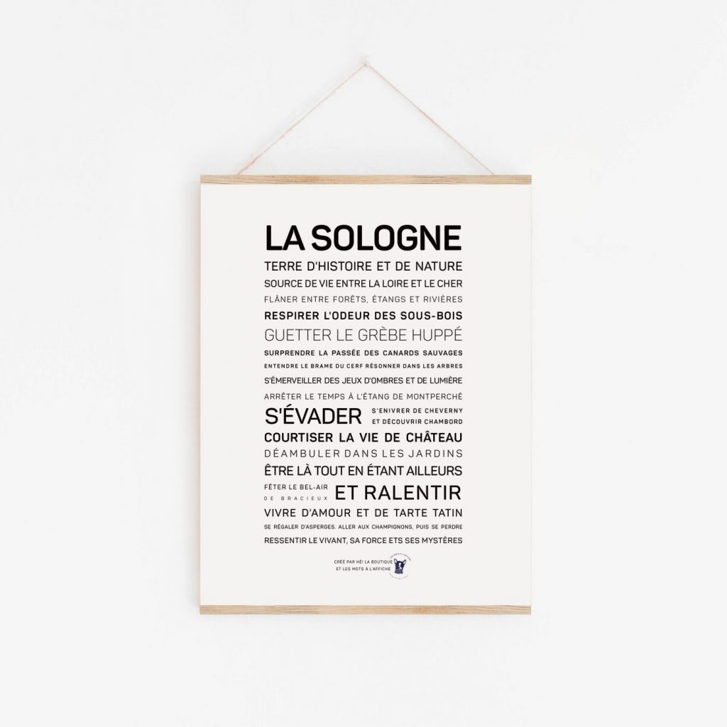 Une affiche avec les mots "la solounee", une idée cadeau.
