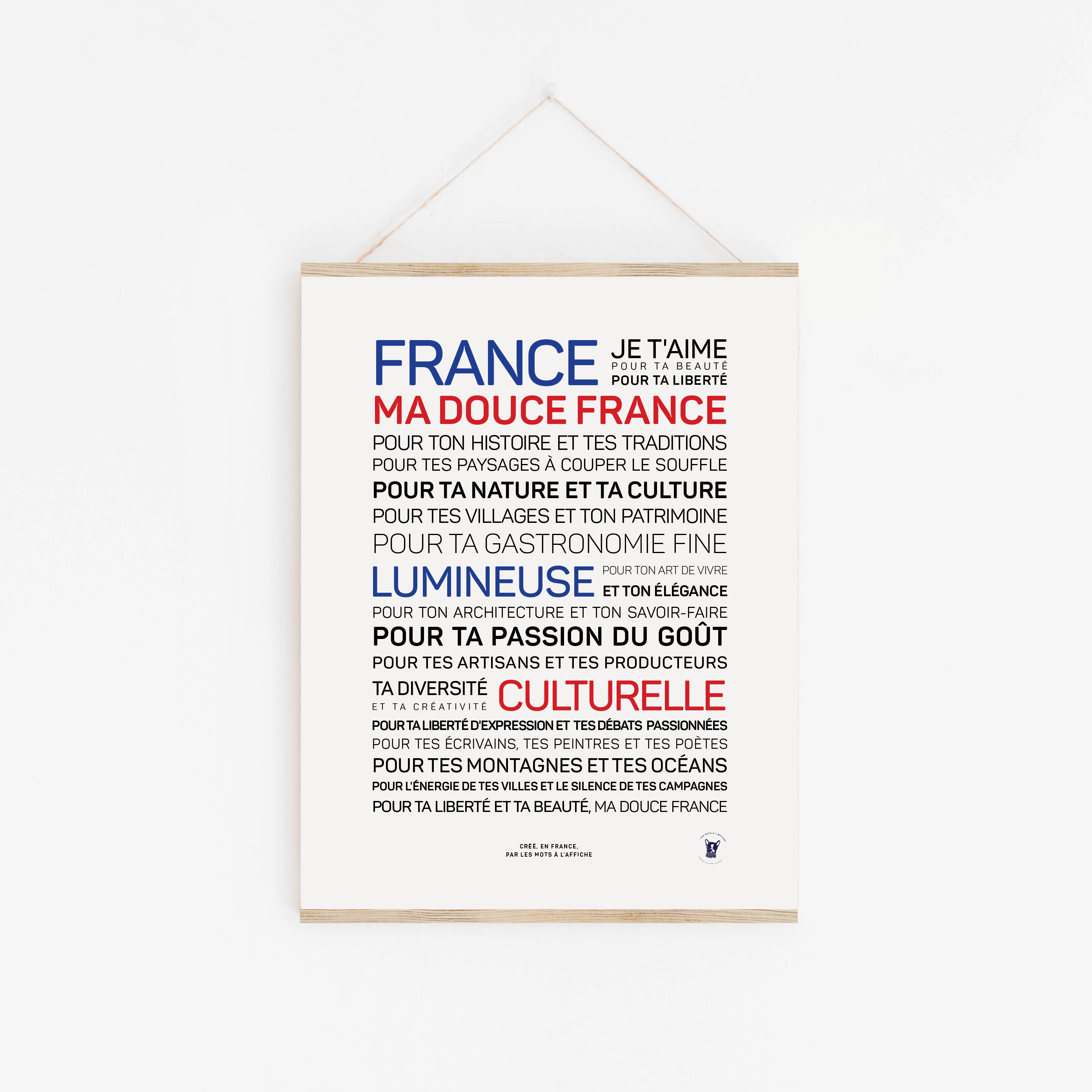Affiche Douce France couleurs Les Mots L affiche affiche-douce-france-couleurs-les-mots-l-affiche