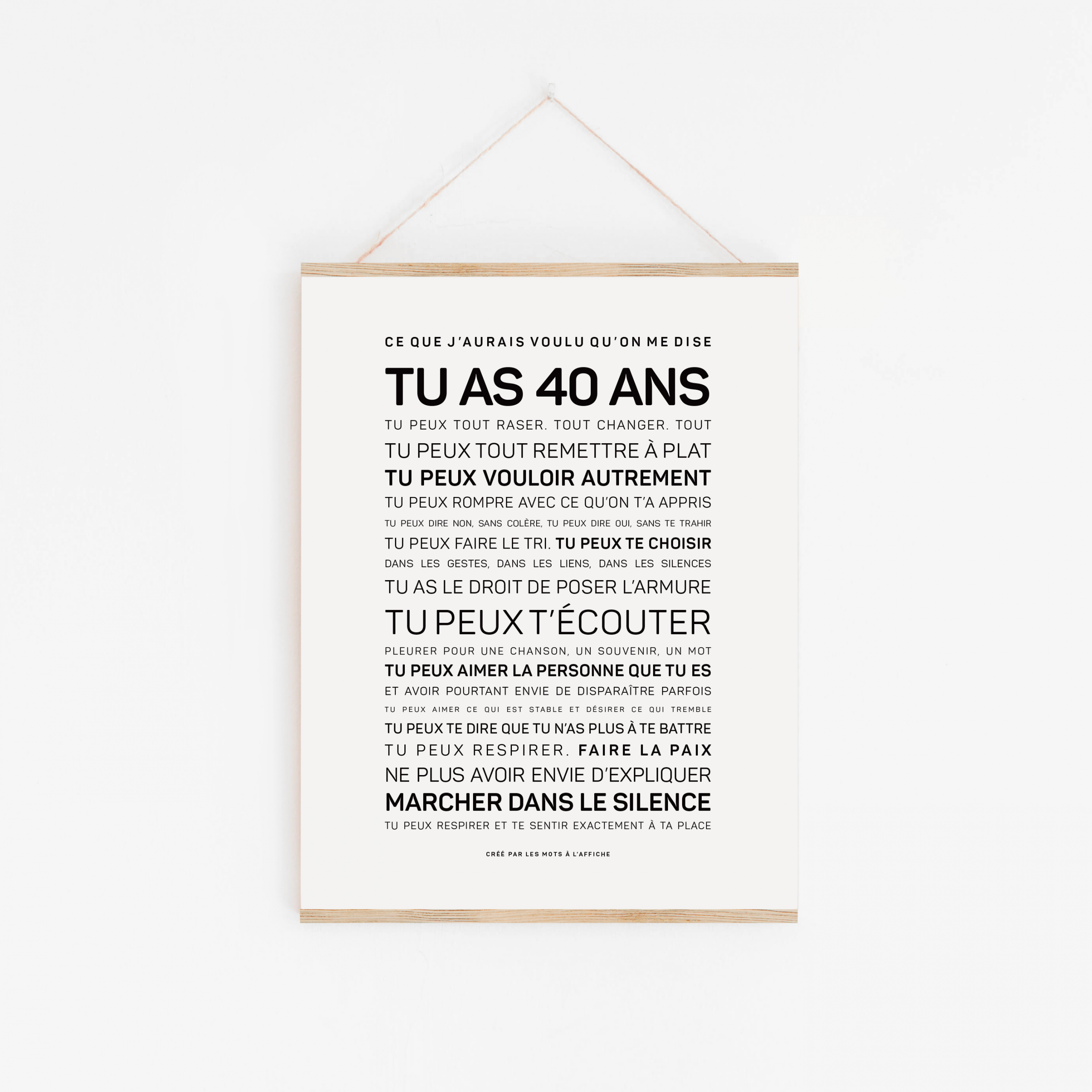 Affiche 40 Ans Ce Que J aurais Aim Qu on Me Dise Les Mots L affiche affiche-40-ans-ce-que-j-aurais-aim-qu-on-me-dise-les-mots-l-affiche