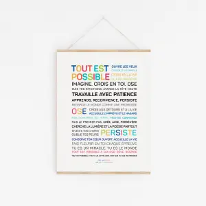 L'art de l'affiche “Tout est possible” – affiche positive et émotive